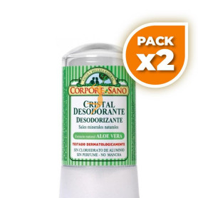 Pack 2x DESODORANTE MINERAL ALOE 60Gr. CORPORE SANO