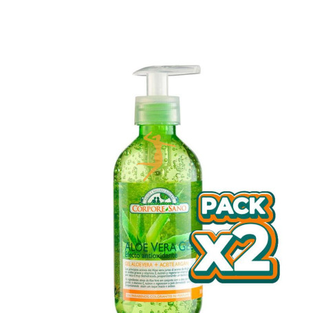 Pack 2x GEL ALOE VERA + ARGÁN 300Ml. CORPORE SANO