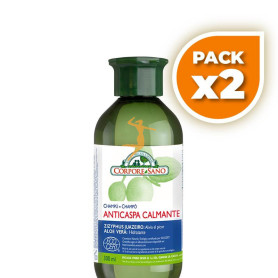 Pack 2x CHAMPÚ ANTICASPA CALMANTE ECO 300Ml. CORPORE SANO