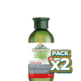 Pack 2x CHAMPÚ ANTICAÍDA COSMOS ORGANIC 300Ml. CORPORE SANO
