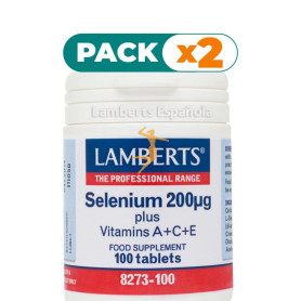 Pack 2x SELENIO 200µg. + VITAMINAS A, C Y E LAMBERTS
