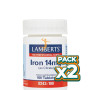 Pack 2x HIERRO 14Mg. (COMO CITRATO) LAMBERTS