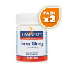 Pack 2x HIERRO 14Mg. (COMO CITRATO) LAMBERTS