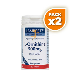 Pack 2x L-ORNITINA HCI 500Mg. LAMBERTS