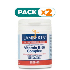 Pack 2x COMPLEJO DE VITAMINAS B-50 LAMBERTS