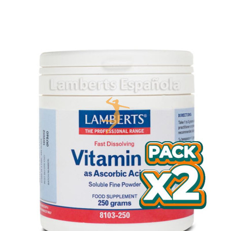 Pack 2x ÁCIDO ASCÓRBICO 250Gr. LAMBERTS