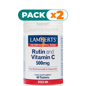 Pack 2x RUTINA Y VIT C 500Mg. + BIOFLAVONOIDES LAMBERTS