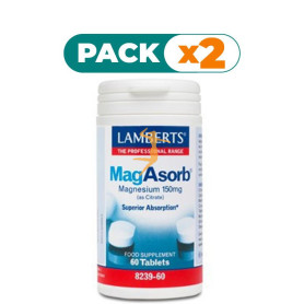 Pack 2x MAGABSORB 60 TABLETAS LAMBERTS
