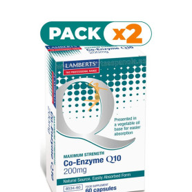 Pack 2x COENZIMA Q10 200 MG 60 CAPSULAS LAMBERTS