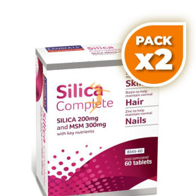 Pack 2x SILICA COMPLETE (CABELLO, PIEL Y UÑAS) 60 TABLETAS LAMBERTS