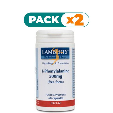 Pack 2x L-FENILALANINA 500Mg. LAMBERTS