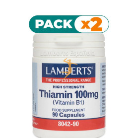 Pack 2x TIAMINA 100Mg. (VITAMINA B1) LAMBERTS