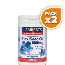 Pack 2x ACEITE DE SEMILLAS DE LINO 1000Mg. LAMBERTS