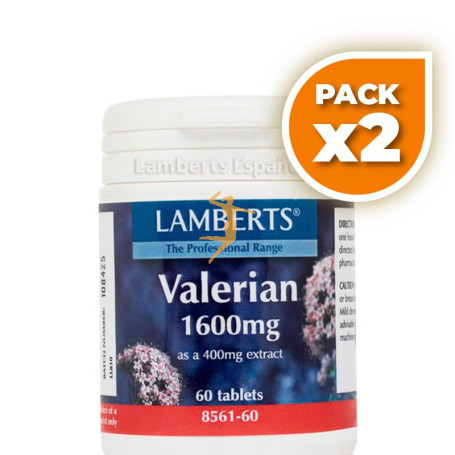 Pack 2x VALERIANA 1600Mg. LAMBERTS