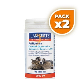 Pack 2x GLUCOSAMINA COMPLEX (PERROS Y GATOS) 90 TABLETAS LAMBERTS