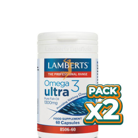 Pack 2x OMEGA 3 ULTRA (PURE FISH OIL 1.300Mg.) 60 CÁPSULAS LAMBERTS