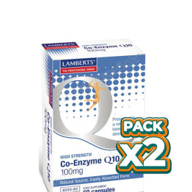 Pack 2x CO Q10 100Mg. 60 CÁPSULAS LAMBERTS