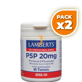 Pack 2x P5P 20Mg. 60 TABLETAS LAMBERTS