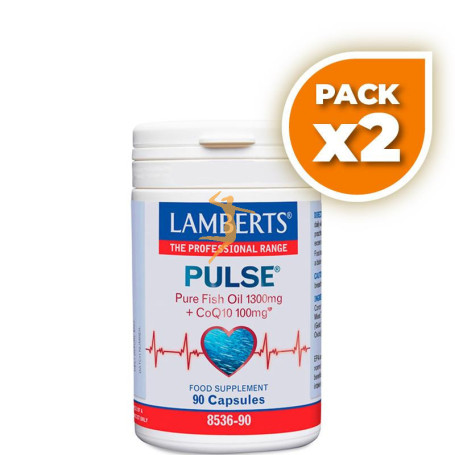 Pack 2x PULSE (1300Mg. DE OMEGA 3 + 100Mg. COQ10) 90 CÁPSULAS LAMBERTS