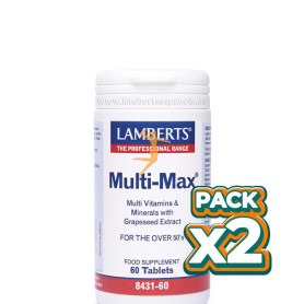 Pack 2x MULTI-MAX 60 TABLETAS LAMBERTS
