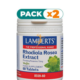 Pack 2x RHODIOLA ROSEA 250Mg 60 TABLETAS LAMBERTS