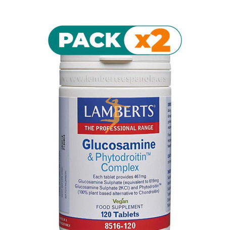 Pack 2x COMPLEJO DE GLUCOSAMINA Y FITODROITINA 120 COMPRIMIDOS LAMBERTS