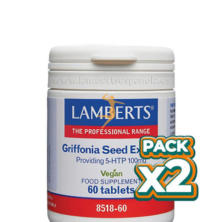 Pack 2x EXTRACTO DE SEMILLAS DE GRIFONNIA 60 COMPRIMIDOS LAMBERTS