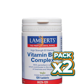 Pack 2x COMPLEJO DE VITAMINAS B-50 120 COMPRIMIDOS LAMBERTS