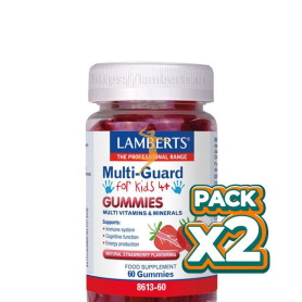 Pack 2x MULTI-GUARD PARA NIÑOS 60 GOMINOLAS LAMBERTS