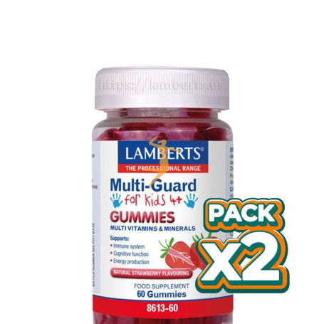 Pack 2x MULTI-GUARD PARA NIÑOS 60 GOMINOLAS LAMBERTS