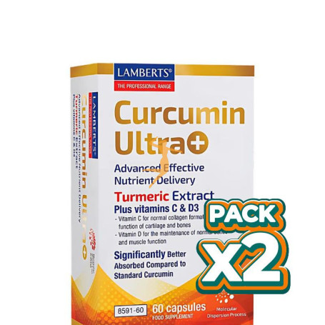 Pack 2x CURCUMIN ULTRA + 60 CÁPSULAS LAMBERTS