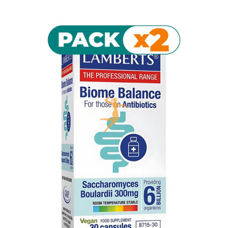 Pack 2x BIOME BALANCE ANTIBIOTICS (ANTIBIOTICOS) 30 CÁPSULAS LAMBERTS