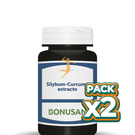 Pack 2x SILYBUM-CURCUMA EXTRACTO 60 CÁPSULAS BONUSAN