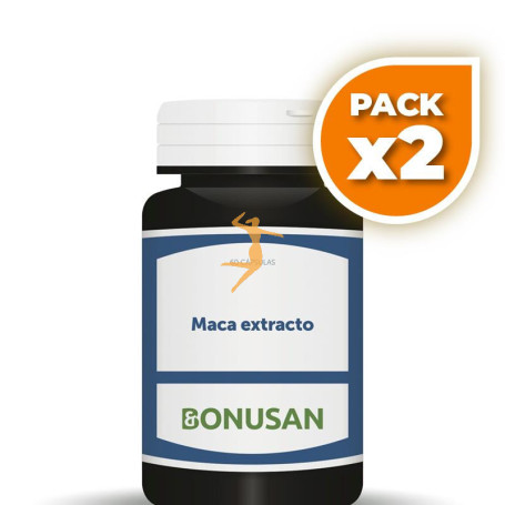 Pack 2x MACA EXTRACTO 60 CÁPSULAS VEGETALES BONUSAN