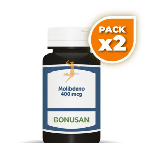Pack 2x MOLIBDENO 400Mcg. 120 TABLETAS BONUSAN