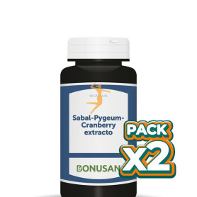 Pack 2x SABAL-PYGEUM-CRANBERRY-EXTRACTO 60 CÁPSULAS BONUSAN