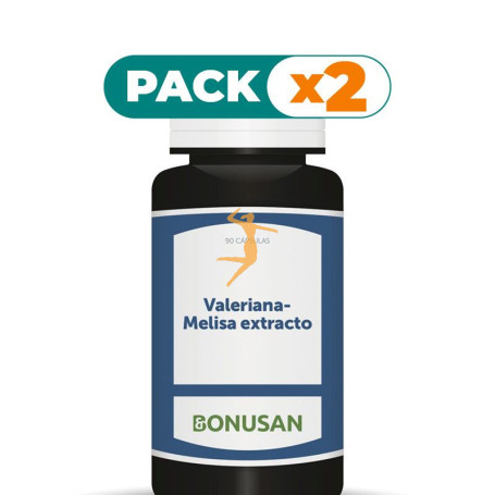 Pack 2x VALERIANA-MELISA EXTRACTO 60 CÁPSULAS VEGETALES BONUSAN