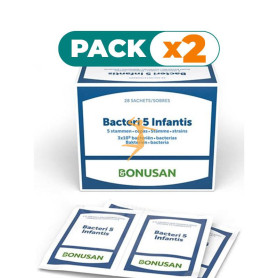 Pack 2x BACTERI 5 INFANTIS 28 SOBRES BONUSAN