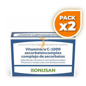 Pack 2x VITAMINA C-1000 COMPLEJO ASCORBATOS 30 COMPRIMIDOS BONUSAN