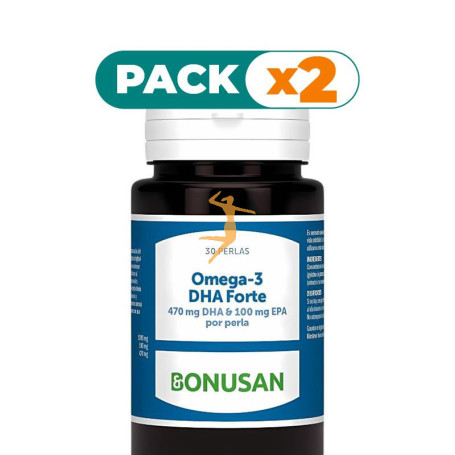 Pack 2x OMEGA 3 DHA FORTE 30 PERLAS BONUSAN