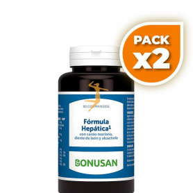 Pack 2x FÓRMULA HEPÁTICA 60 COMPRIMIDOS BONUSAN