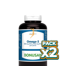 Pack 2x OMEGA-3 180 PERLAS BONUSAN