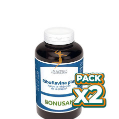 Pack 2x RIBOFLAVINA PLUS 120 CÁPSULAS BONUSAN