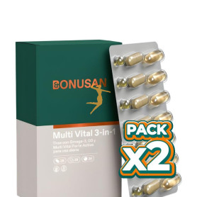 Pack 2x MULTI VITAL 3-IN-1 84 COMPRIMIDOS BONUSAN