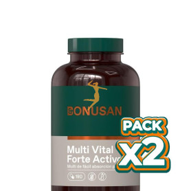 Pack 2x MULTI VITAL FORTE ACTIVO 180 CÁPSULAS BONUSAN