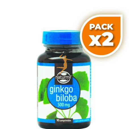 Pack 2x GINKGO BILOBA 500Mg. 90 COMPRIMIDOS NATURMIL