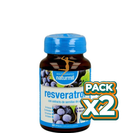 Pack 2x RESVERATROL 20Mg. 60 CÁPSULAS NATURMIL