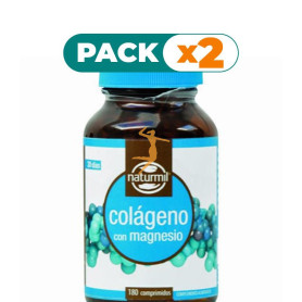 Pack 2x COLÁGENO CON MAGNESIO 180 COMPRIMIDOS NATURMIL