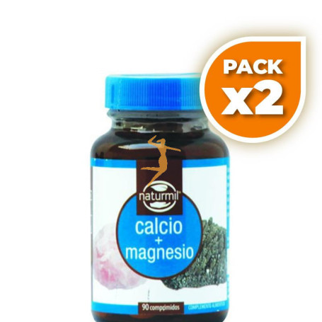 Pack 2x CALCIO CON MAGNESIO 500Mg. 90 COMPRMIDOS NATURMIL