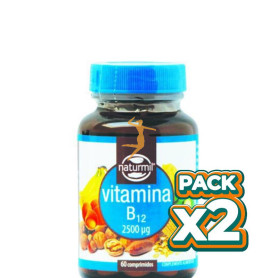 Pack 2x VITAMINA B12 2.500Mcg. 60 COMPRMIDOS NATURMIL